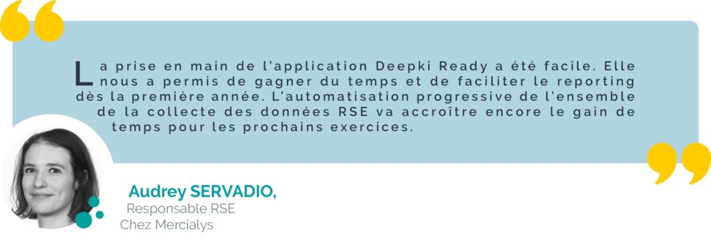 Deepki Ready nous a aidé à faciliter le reporting rse.